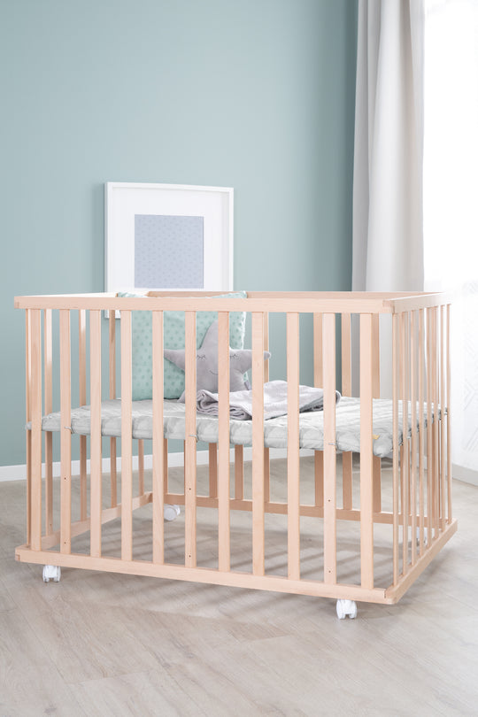 Box 'roba Style', 75 x 100 cm, in faggio biologico, incl. grigio inserto protettivo & rotelle – Foto speciale (13/14)