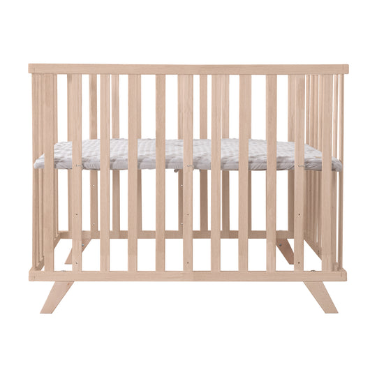 Playpen 75 x 100 cm Natural incl. Grey Playpen Mat 'Lil Planet' – Product Image (8/8)
