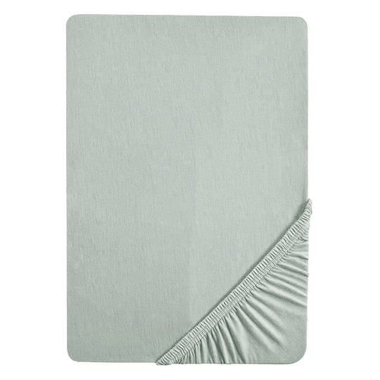 Fitted Sheet 'Lil Planet' - Single Jersey - Organic Cotton - Frosty Green – Cutout (4/14)