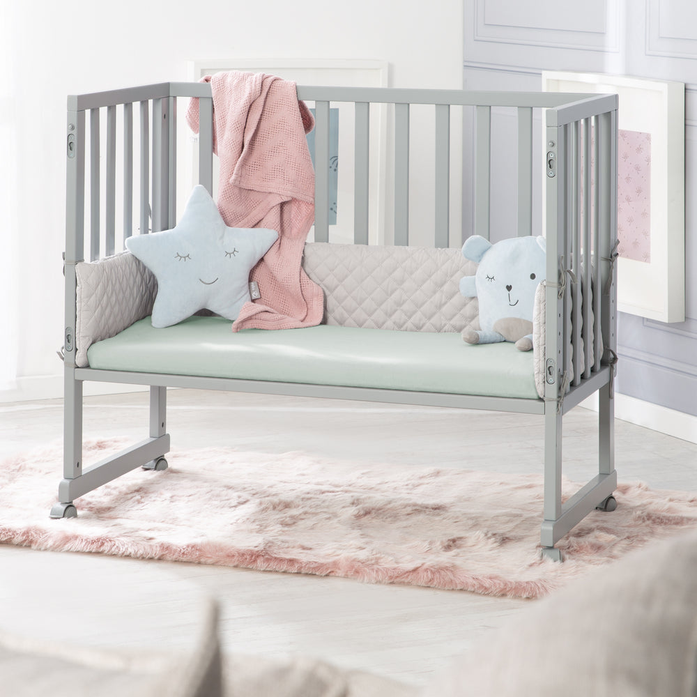 Spannbettlaken 'Lil Planet' - Single Jersey - Bio-Baumwolle - Frosty Green – Milieubild (2/14)