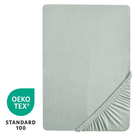 Fitted Sheet 'Lil Planet' - Single Jersey - Organic Cotton - Frosty Green – Infographic (6/14)