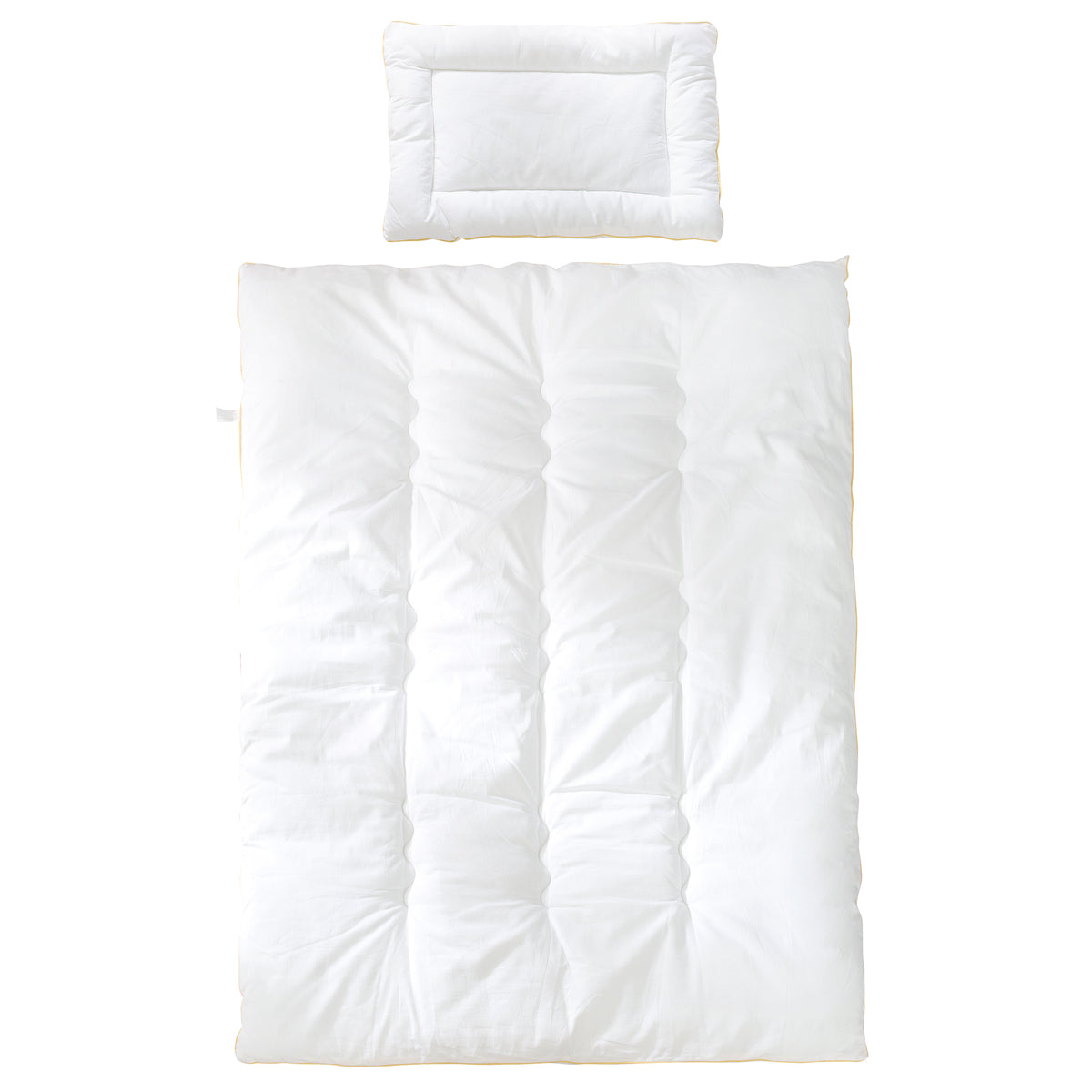 Copriletto trapuntato per bambini, per tutte le stagioni Neonato-Set (fodera interna), bianco, coperta 100 x 135 cm e cuscino 40 x 60 cm – Ritaglio (1/7)