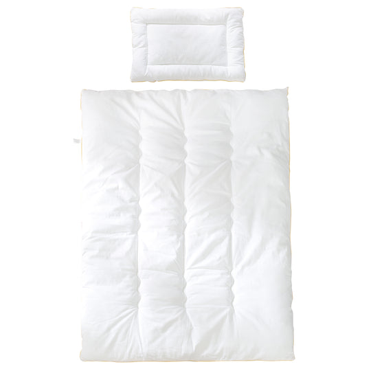 Copriletto trapuntato per bambini, per tutte le stagioni Neonato-Set (fodera interna), bianco, coperta 100 x 135 cm e cuscino 40 x 60 cm – Ritaglio (1/7)