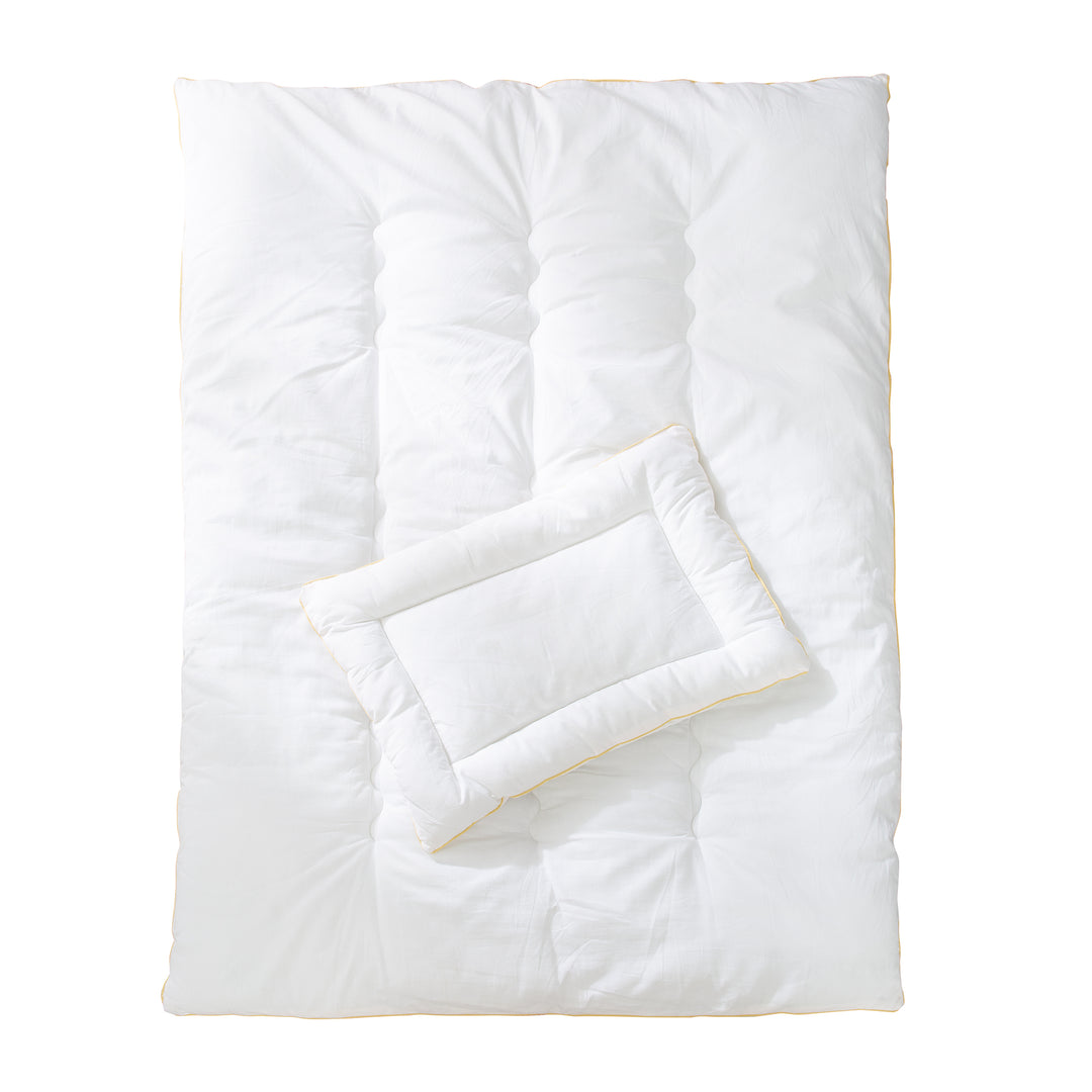 Copriletto trapuntato per bambini, per tutte le stagioni Neonato-Set (fodera interna), bianco, coperta 100 x 135 cm e cuscino 40 x 60 cm – Ritaglio (7/7)