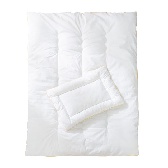 Copriletto trapuntato per bambini, per tutte le stagioni Neonato-Set (fodera interna), bianco, coperta 100 x 135 cm e cuscino 40 x 60 cm – Ritaglio (7/7)