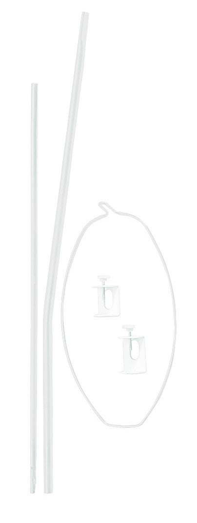 Barra para dosel, universal soporte para dosel, blanco, para cunas, para dosel, redondo, ca. 150 cm – Recorte (1/1)