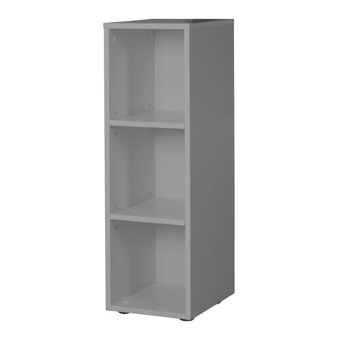 Seitenregal taupe, 2 Einlegeböden, Regal für Baby- & Kinderzimmer, HxBxT 88 x 27 x 32 cm – Freisteller (1/3)
