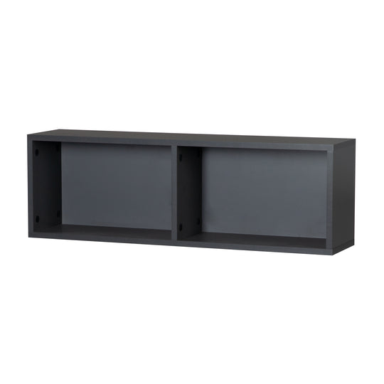 Estantería de pared universal antracita, estantería decorativa para el espacio encima de el cómoda cambiador – Recorte (1/6)