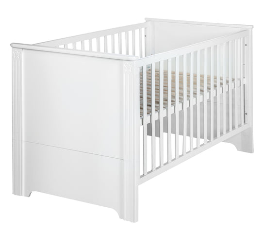 Set mobili per bambini 'Maxi' bianco incl. letto combinato, 70 x 140 cm & largo cassettiera fasciatoio – Ritaglio (3/11)