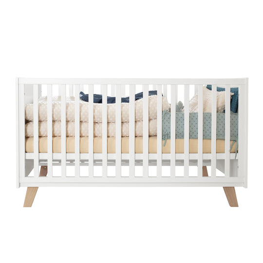 Set mobili 'Smile' 2pezzi - Letto combinato 70x140 + cassettiera fasciatoio - Artisan rovere / bianco – Ritaglio (4/9)