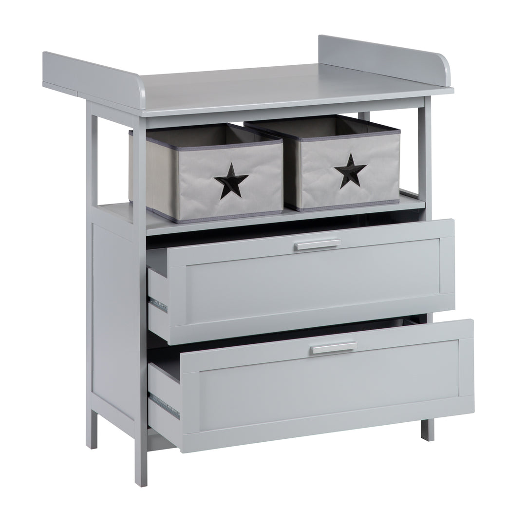 Set mobili 'Hamburg' - Lettino da co-sleeping 60x120 + cassettiera fasciatoio - Taupe – Ritaglio (5/16)