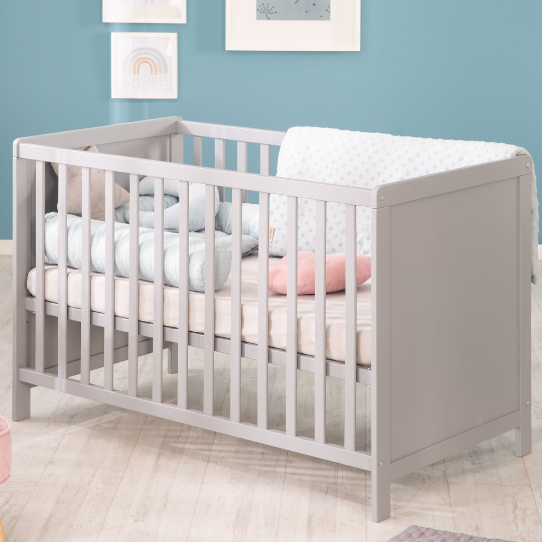 Set mobili 'Hamburg' - Lettino da co-sleeping 60x120 + cassettiera fasciatoio - Taupe – Foto d'ambiente (8/16)