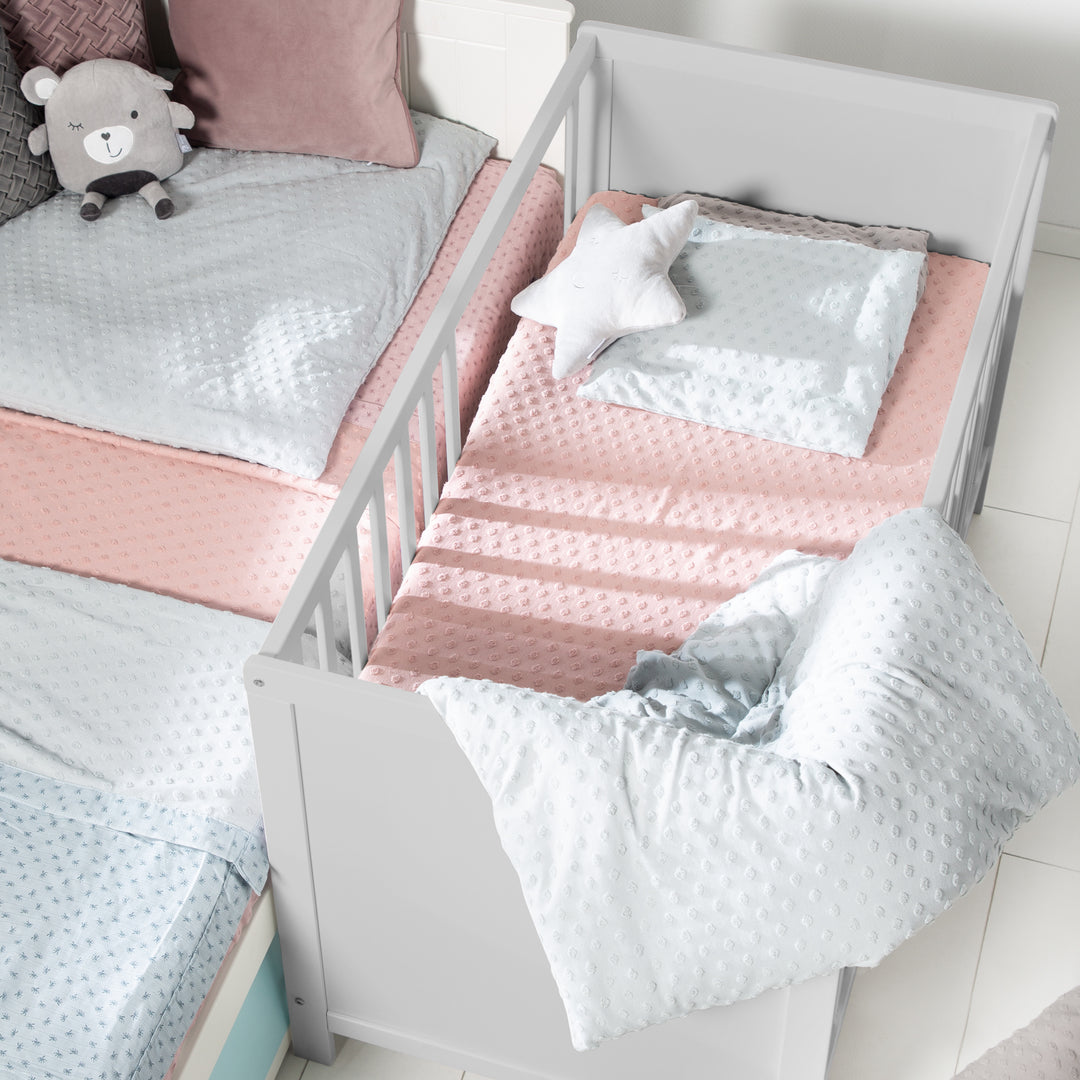 Set mobili 'Hamburg' - Lettino da co-sleeping 60x120 + cassettiera fasciatoio - Taupe – Foto d'ambiente (9/16)