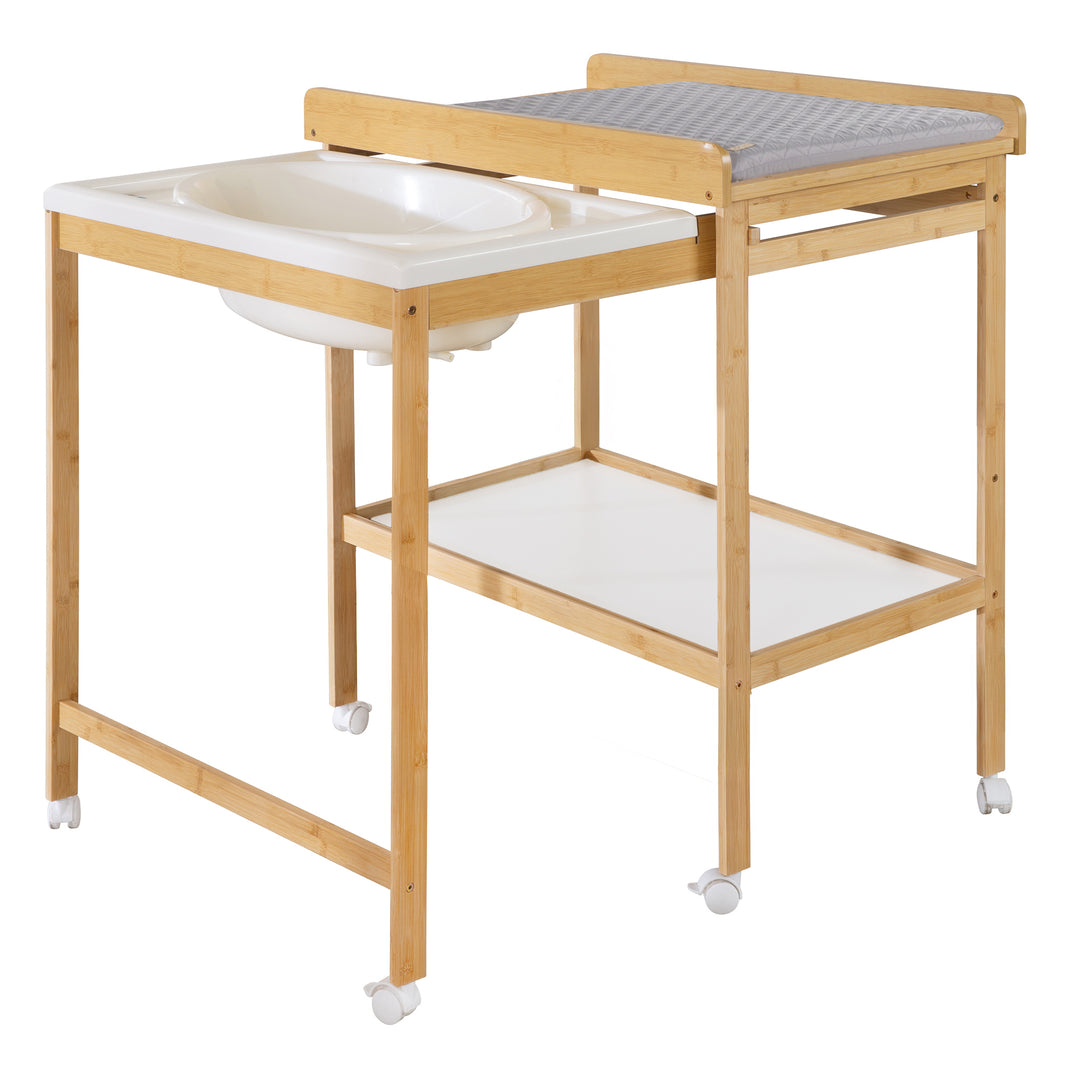 Bade-Wickel-Kombi 'Baby Pool' bicolor inkl. Wickelauflage 'roba Style' – Freisteller (1/9)