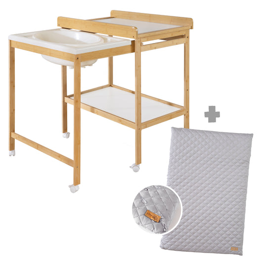 Combiné bain-change 'Bébé Pool' bicolore incl. matelas à langer 'roba Style' – Photo spéciale (11/9)