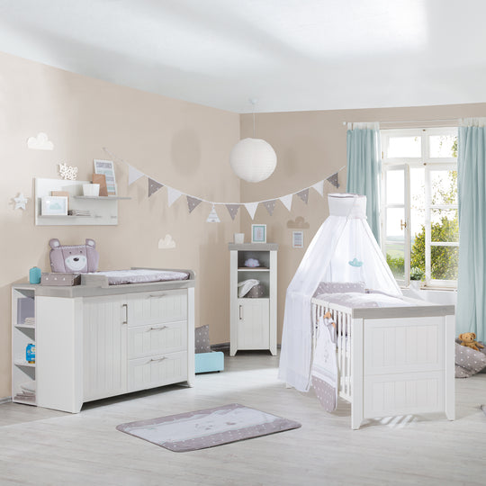 Universal-Side Shelf, White, Matching Under Changing Tables, for Baby- & Children's Room – Lifestyle Image (5/8)