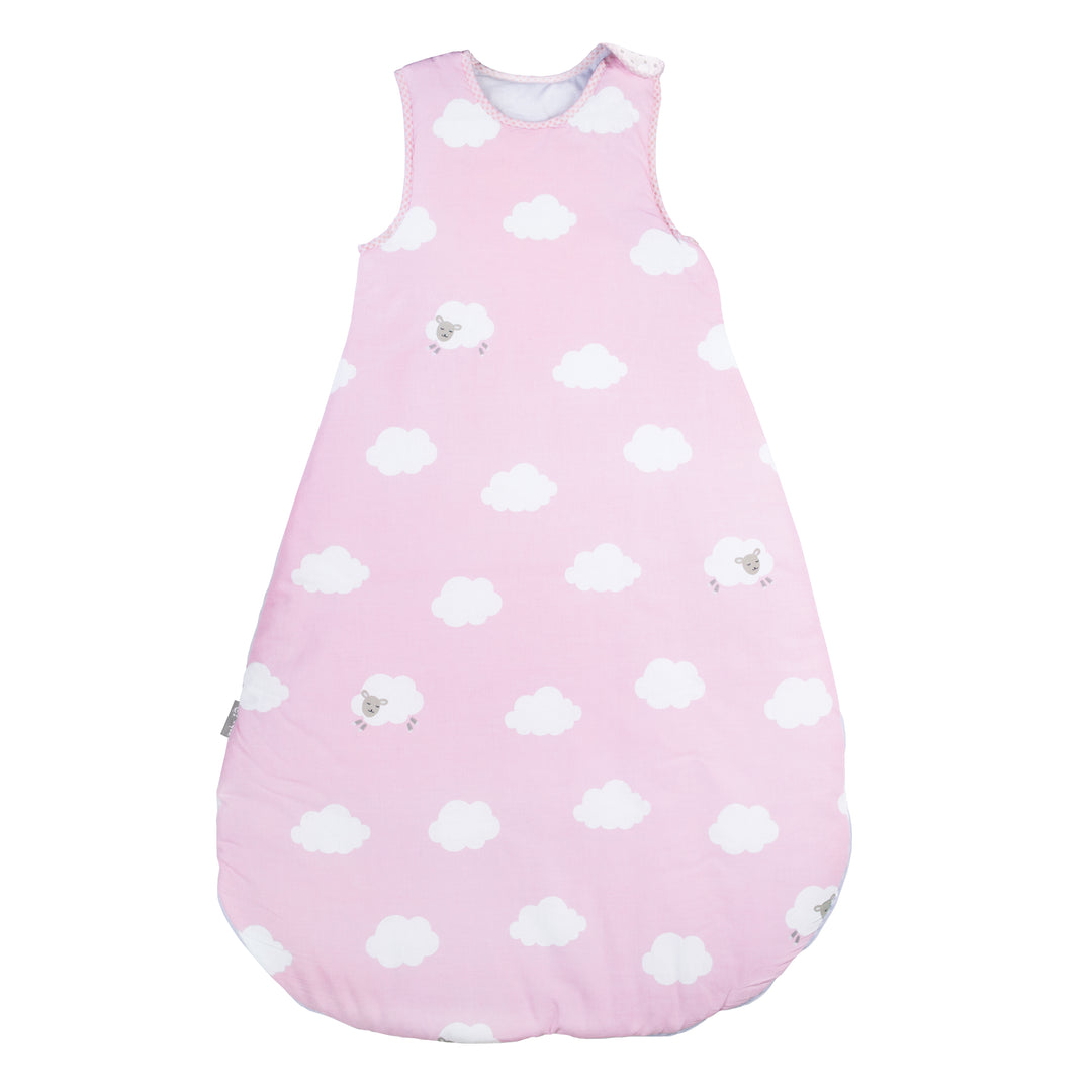 Sleeping Bag 'Little Cloud pink', 70 - 90 cm, All-Season Baby Sleeping Bag, Breathable Cotton – Cutout (3/3)
