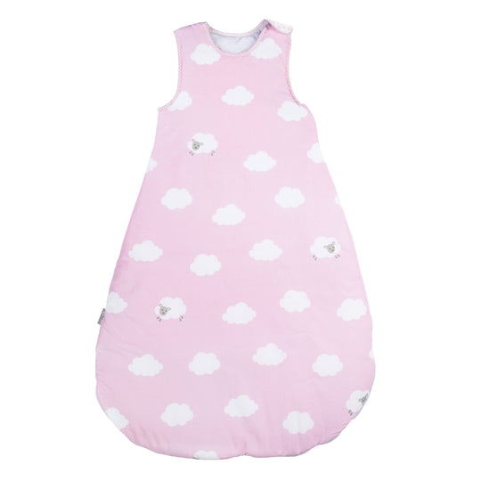 Sleeping Bag 'Little Cloud pink', 70 - 90 cm, All-Season Baby Sleeping Bag, Breathable Cotton – Cutout (3/3)