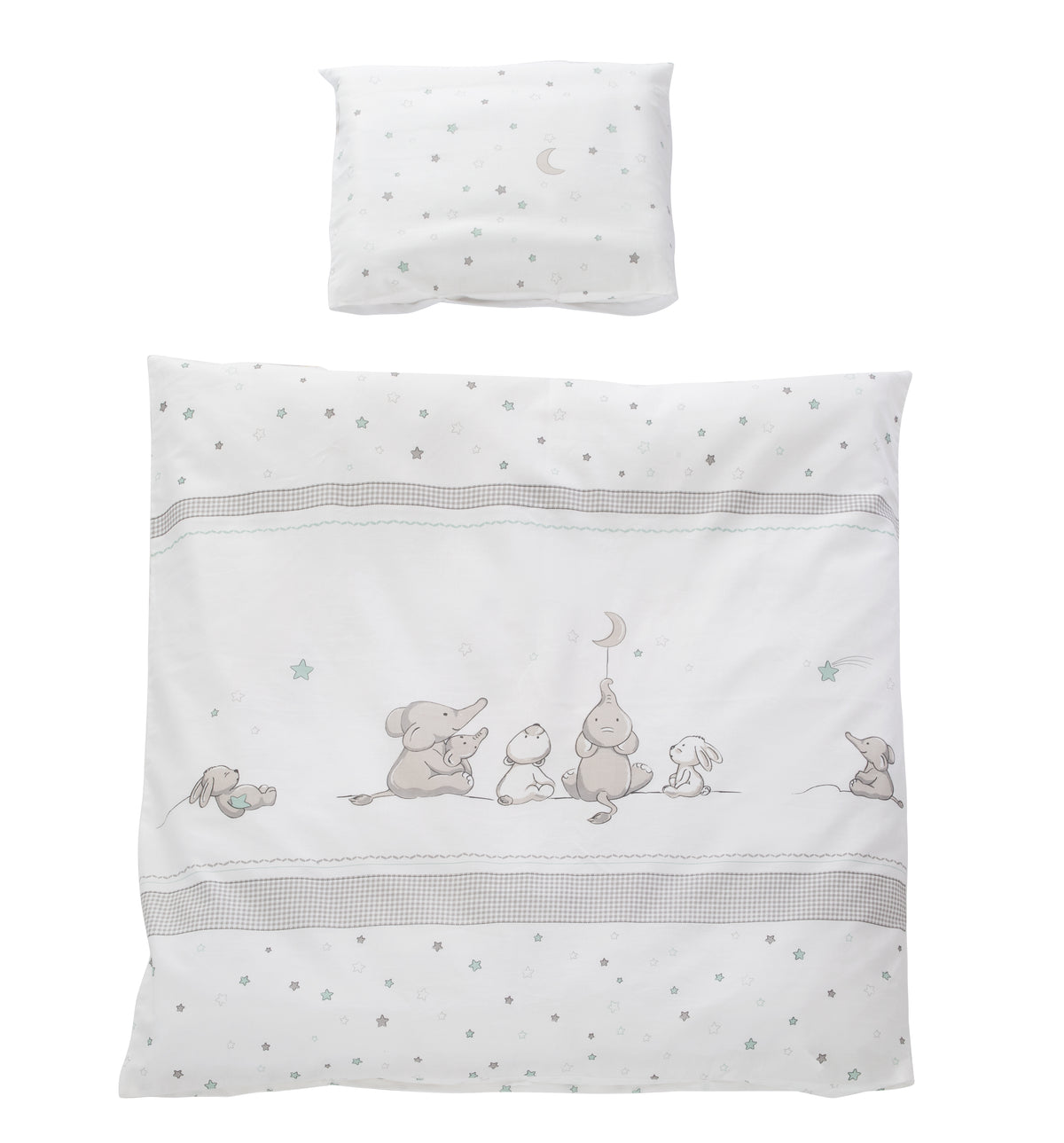 Cradle Set 'Sternenzauber', 2-Piece, Reversible Bedding 80 x 80 cm, 100 % Cotton – Cutout (1/5)