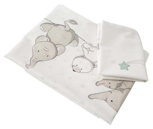 Set culla 'Sternenzauber', 2pezzi, biancheria da letto reversibile 80 x 80 cm, 100 % cotone – Ritaglio (3/5)