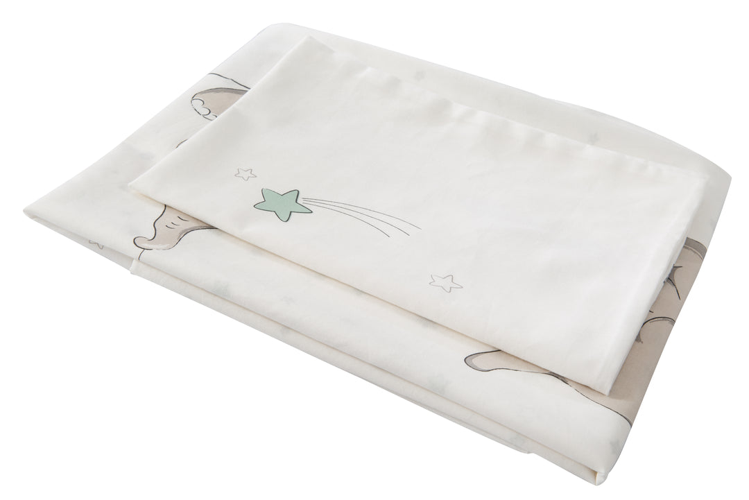 Set culla 'Sternenzauber', 2pezzi, biancheria da letto reversibile 80 x 80 cm, 100 % cotone – Ritaglio (4/5)