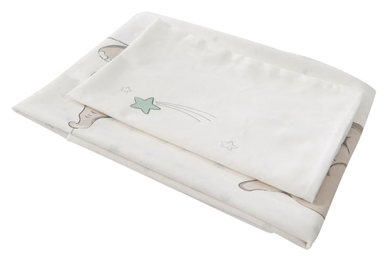 Set culla 'Sternenzauber', 2pezzi, biancheria da letto reversibile 80 x 80 cm, 100 % cotone – Ritaglio (4/5)