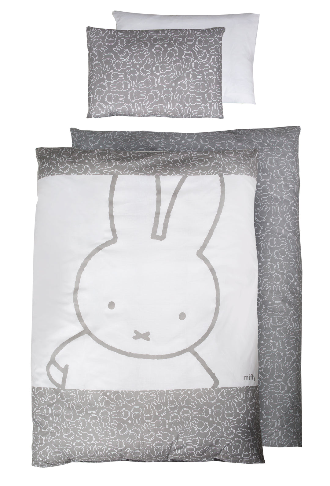 Wendebettwäsche 'miffy®', 2-tlg, Kinderbettwäsche 100 x 135 cm, 100 % Baumwolle – Freisteller (1/3)