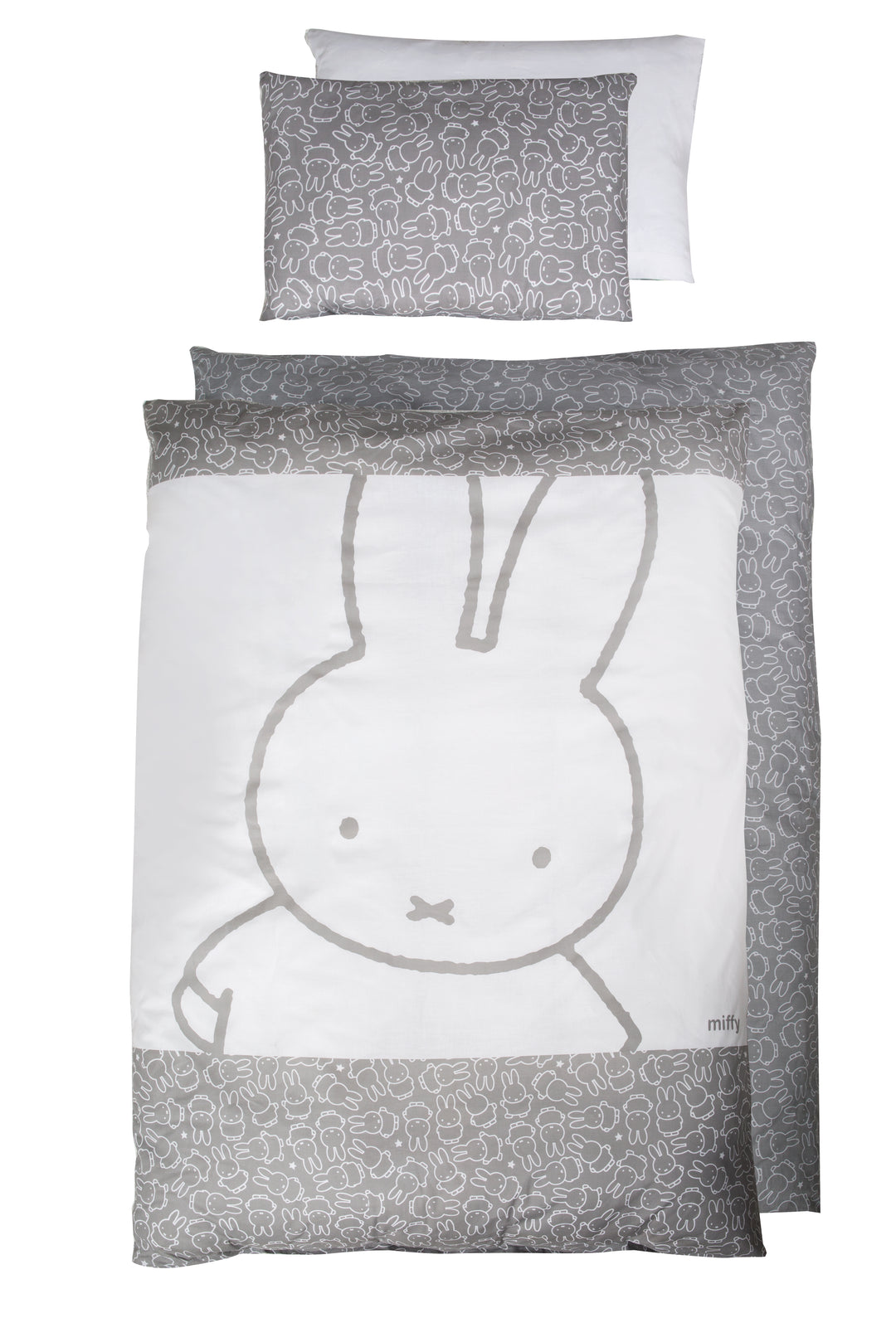 Set biancheria per lettino 'miffy®', 4pezzi, set letto con biancheria da letto 100 x 135 cm, riduttore paracolpi & baldacchino – Ritaglio (4/4)
