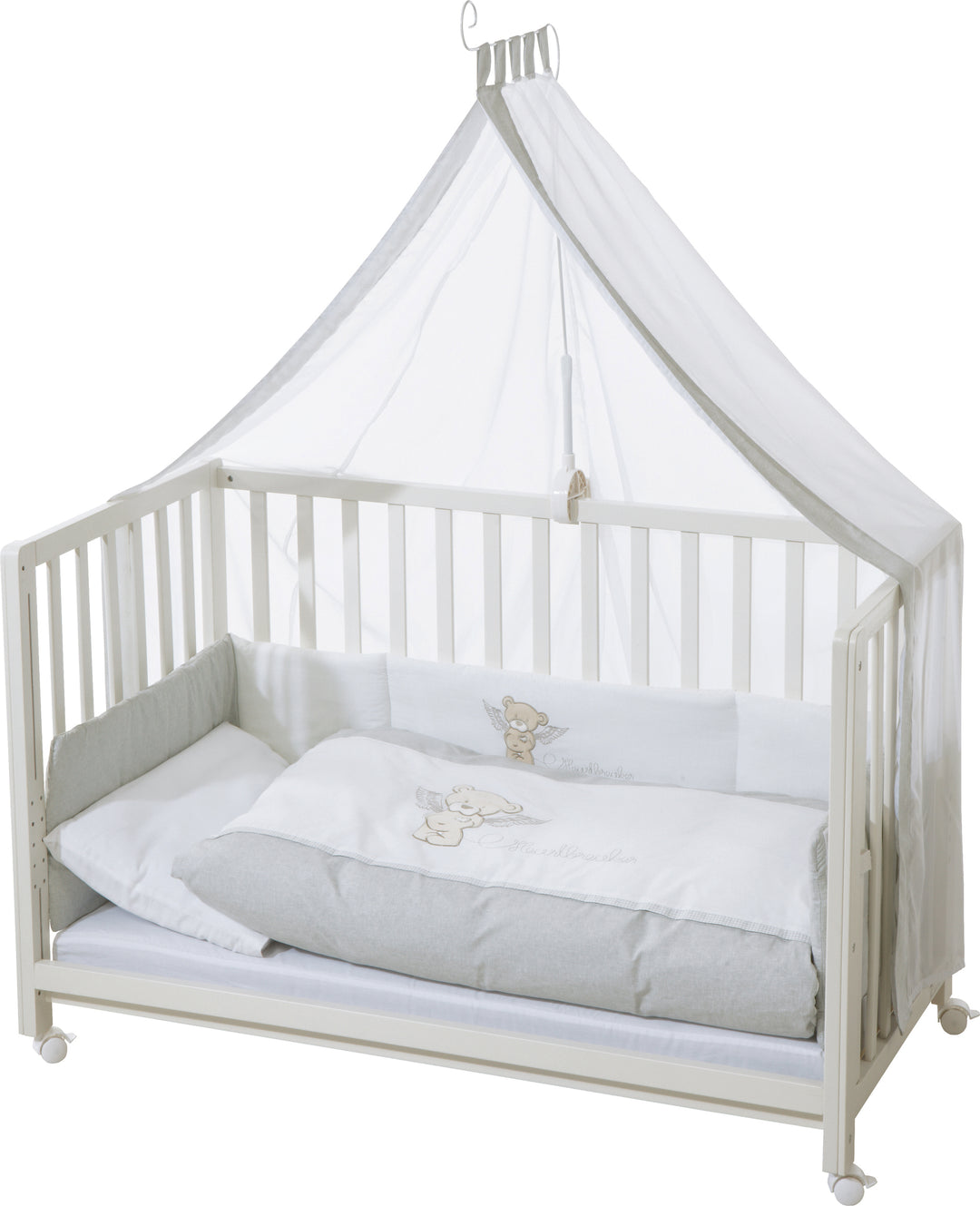 Room bed 'Heartbreaker', 60 x 120 cm, lettino da co-sleeping per letto matrimoniale, completa dotazione – Ritaglio (4/7)