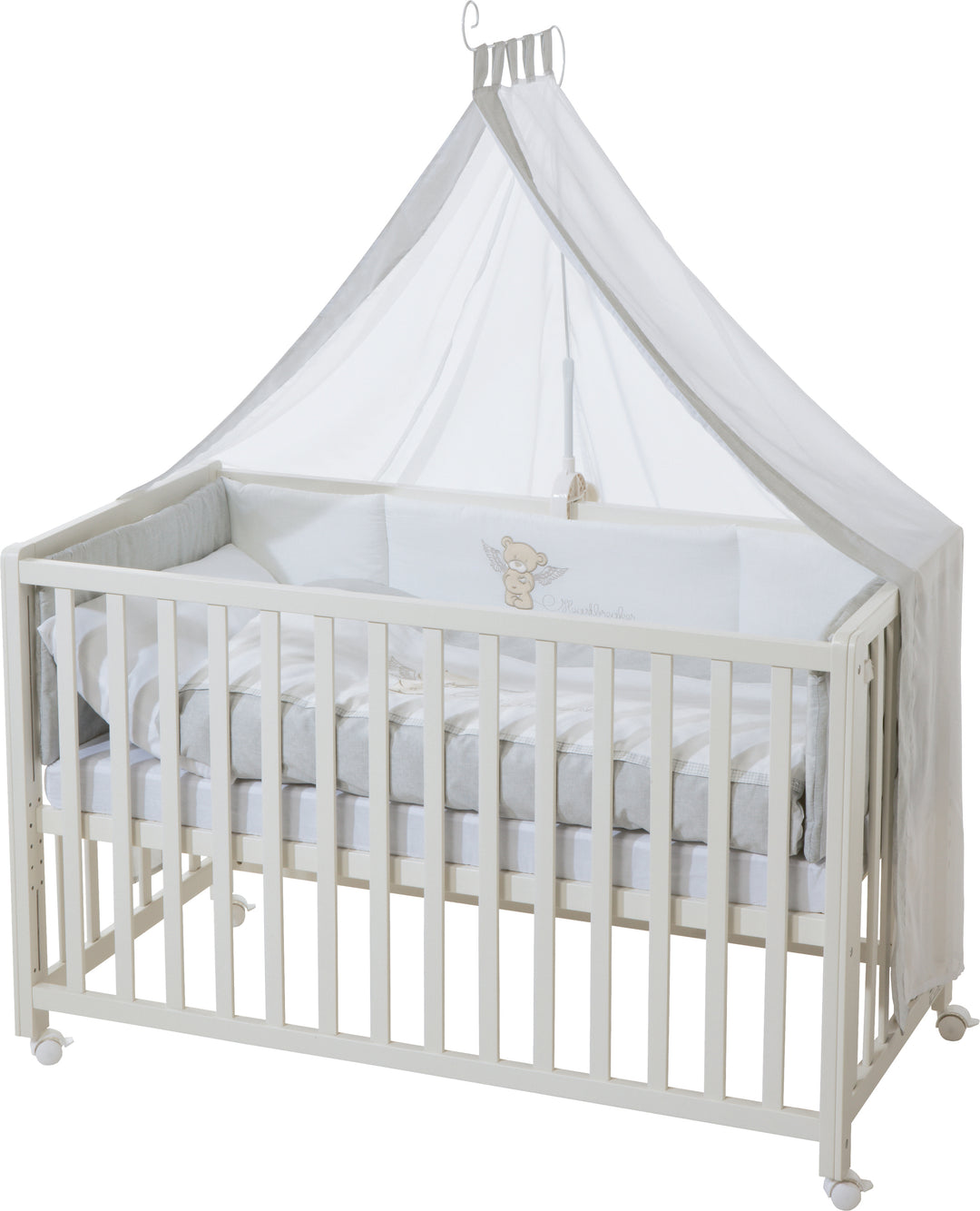 Room bed 'Heartbreaker', 60 x 120 cm, lettino da co-sleeping per letto matrimoniale, completa dotazione – Ritaglio (6/7)
