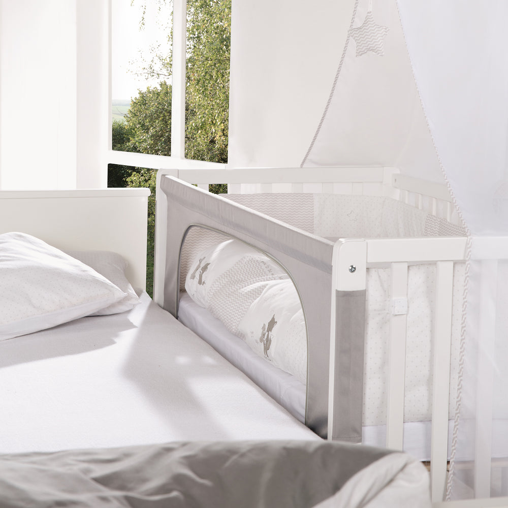 Room Bed 'Fox & Bunny', 60 x 120 cm, höhenverstellbar, Beistellbett zum Elternbett mit kompletter Ausstattung – Milieubild (2/13)