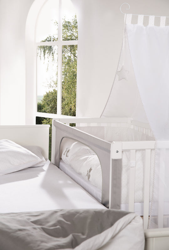 Room Bed 'Fox & Bunny', 60 x 120 cm, höhenverstellbar, Beistellbett zum Elternbett mit kompletter Ausstattung – Sonderbild (12/13)
