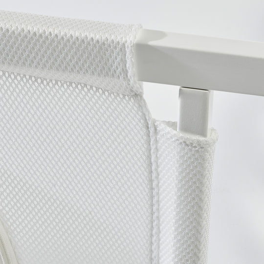 Room bed 'safe asleep®', 60 x 120 cm, 'stelle grigio', lettino da co-sleeping incl. dotazione, bianco laccato – Foto di dettaglio (10/14)