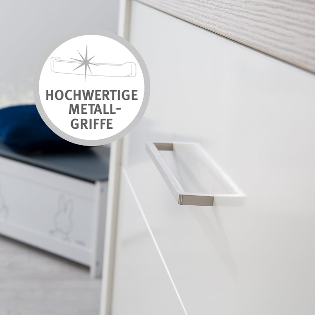 Furniture Set 'Lucy' 2-Piece, incl. Convertible Cot Bed 70 x 140 cm & Changing Table Wide – Infographic (10/13)