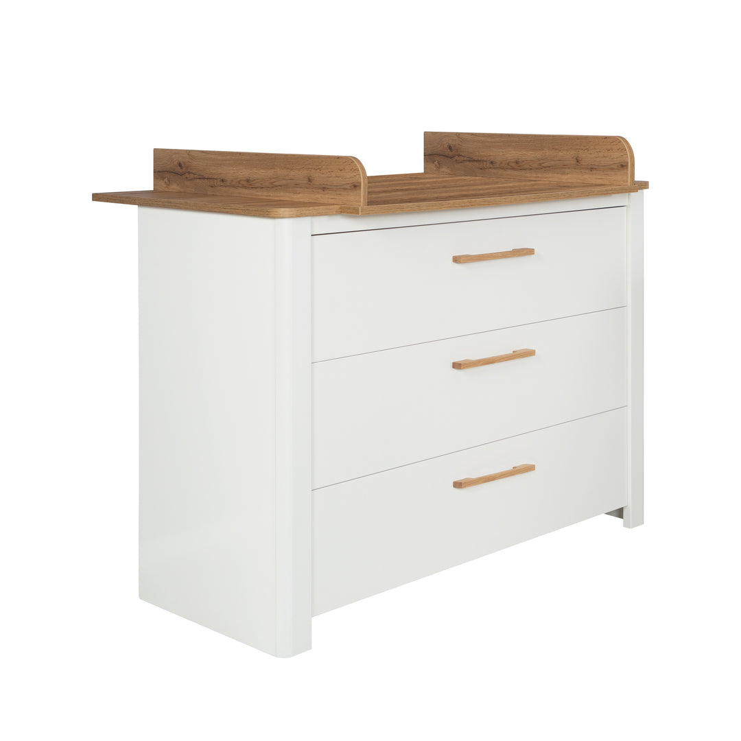 Wickelkommode 'Ava‘ schranktief, inkl. Wickelansatz im Dekor 'Artisan Eiche‘, Wickelhöhe 90,5 cm – Freisteller (1/9)
