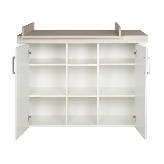 Set cameretta 'Felicia' incl. letto combinato 70 x 140 cm, cassettiera fasciatoio & 3ante armadio, luna elm/bianco – Ritaglio (9/17)