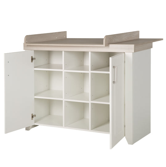 Cassettiera fasciatoio 'Felicia' con piano fasciatoio removibile, largo, stile country, altezza fasciatoio: 90 cm – Ritaglio (5/7)