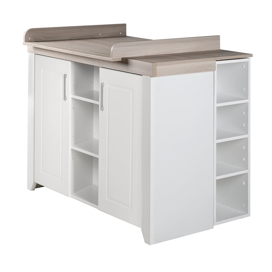 Cassettiera fasciatoio 'Felicia' con piano fasciatoio removibile, largo, stile country, altezza fasciatoio: 90 cm – Ritaglio (6/7)