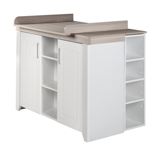 Cassettiera fasciatoio 'Felicia' con piano fasciatoio removibile, largo, stile country, altezza fasciatoio: 90 cm – Ritaglio (6/7)