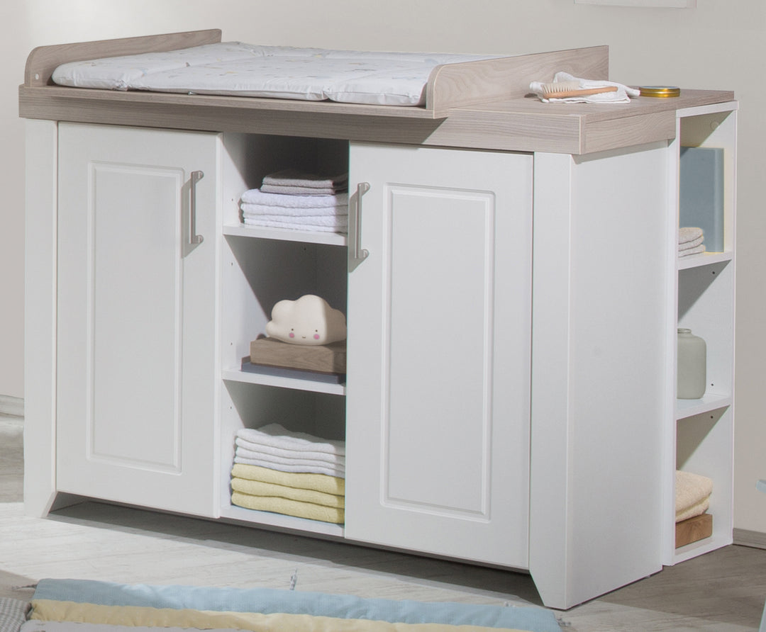 Cassettiera fasciatoio 'Felicia' con piano fasciatoio removibile, largo, stile country, altezza fasciatoio: 90 cm – Foto d'ambiente (2/7)