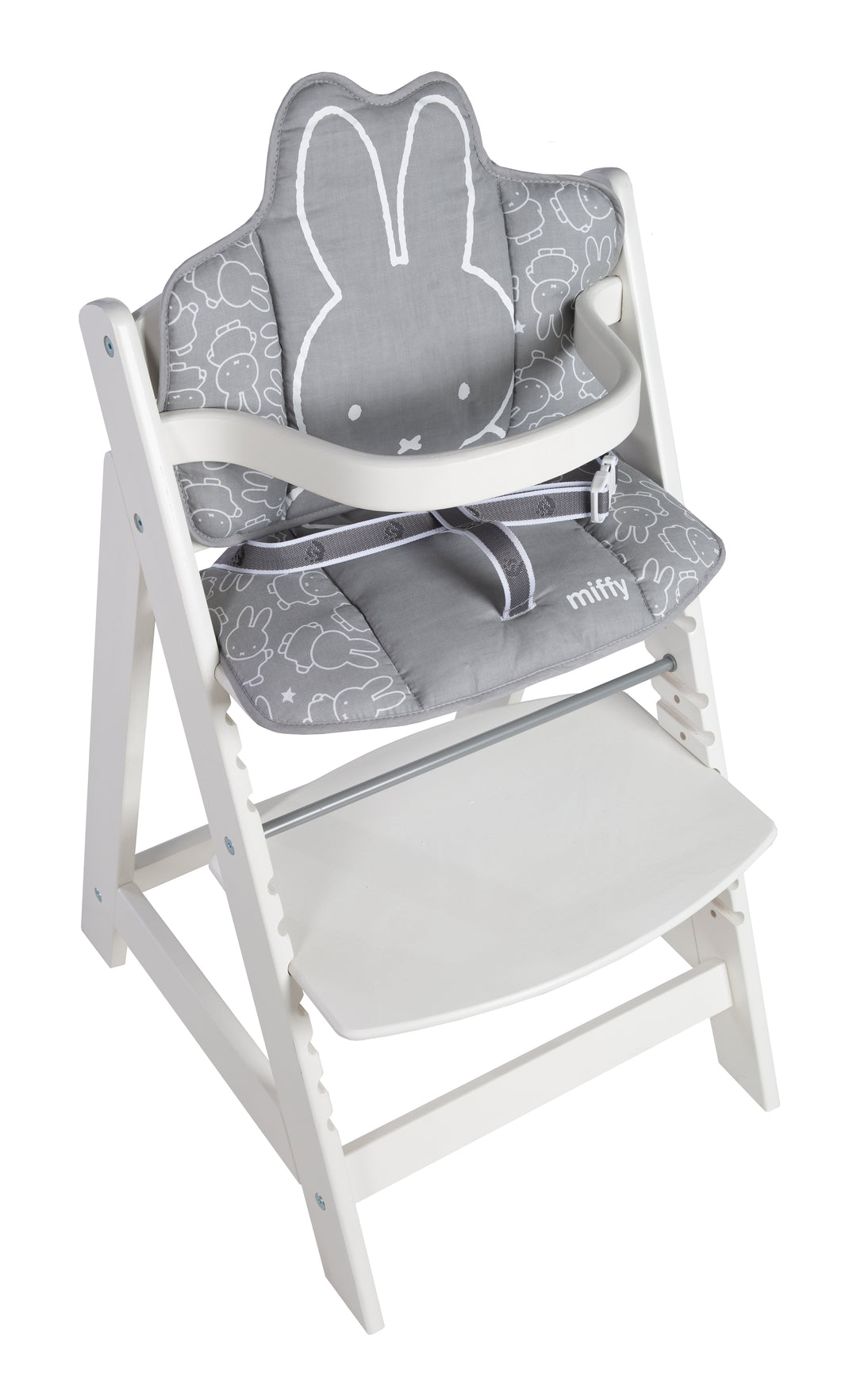 Treppenhochstuhl Sit Up FUN + Essbrett + Sitzkissen miffy® - Holz natur – Freisteller (12/14)