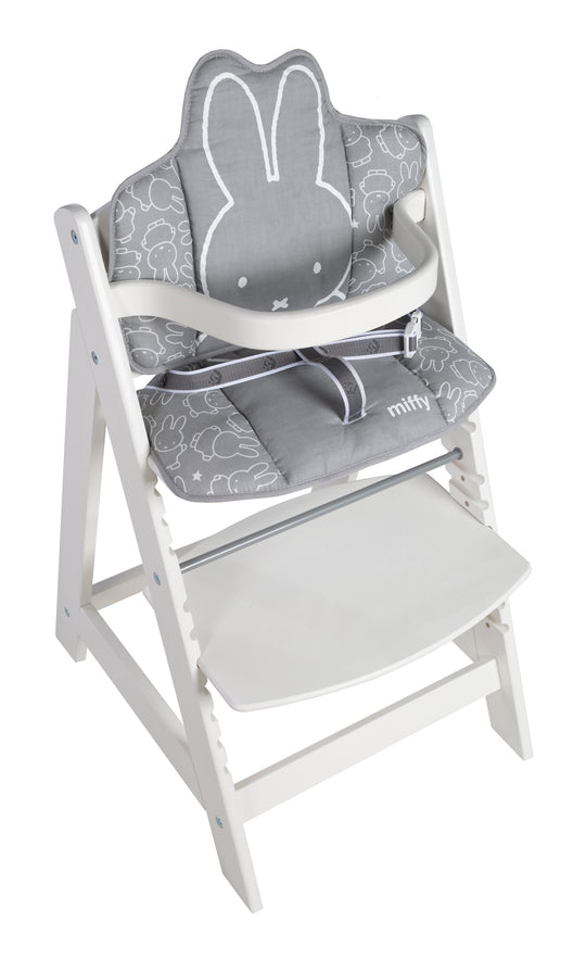 Treppenhochstuhl Sit Up FUN + Essbrett + Sitzkissen miffy® - Holz natur – Freisteller (12/14)