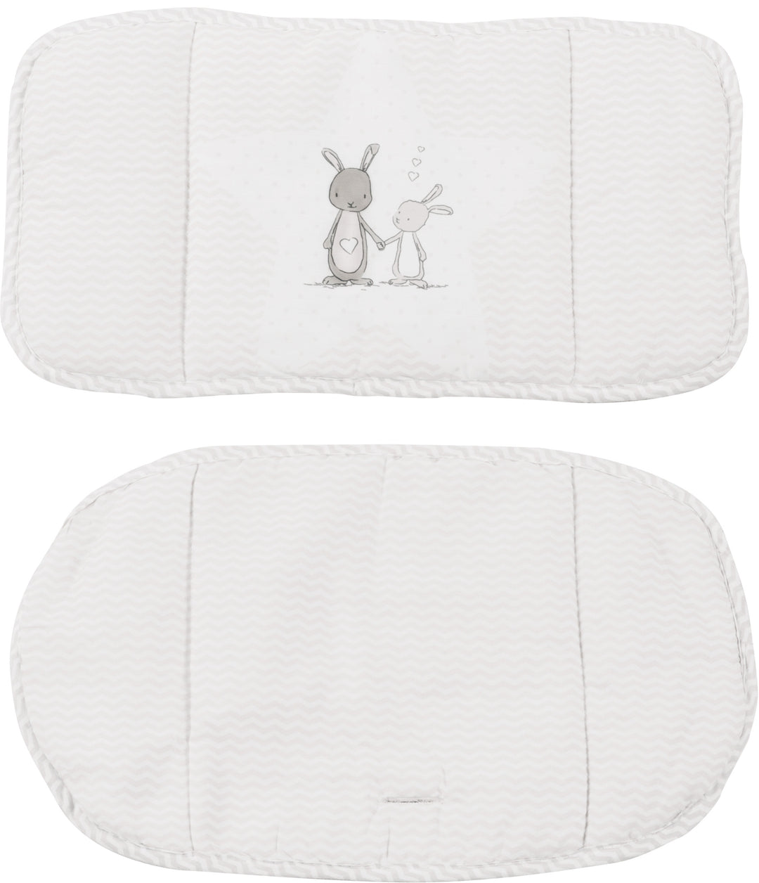 Sitzverkleinerer 'Fox & Bunny', 2-teilige Hochstuhleinlage/ Sitzkissen für Treppenhochstühle – Freisteller (1/2)