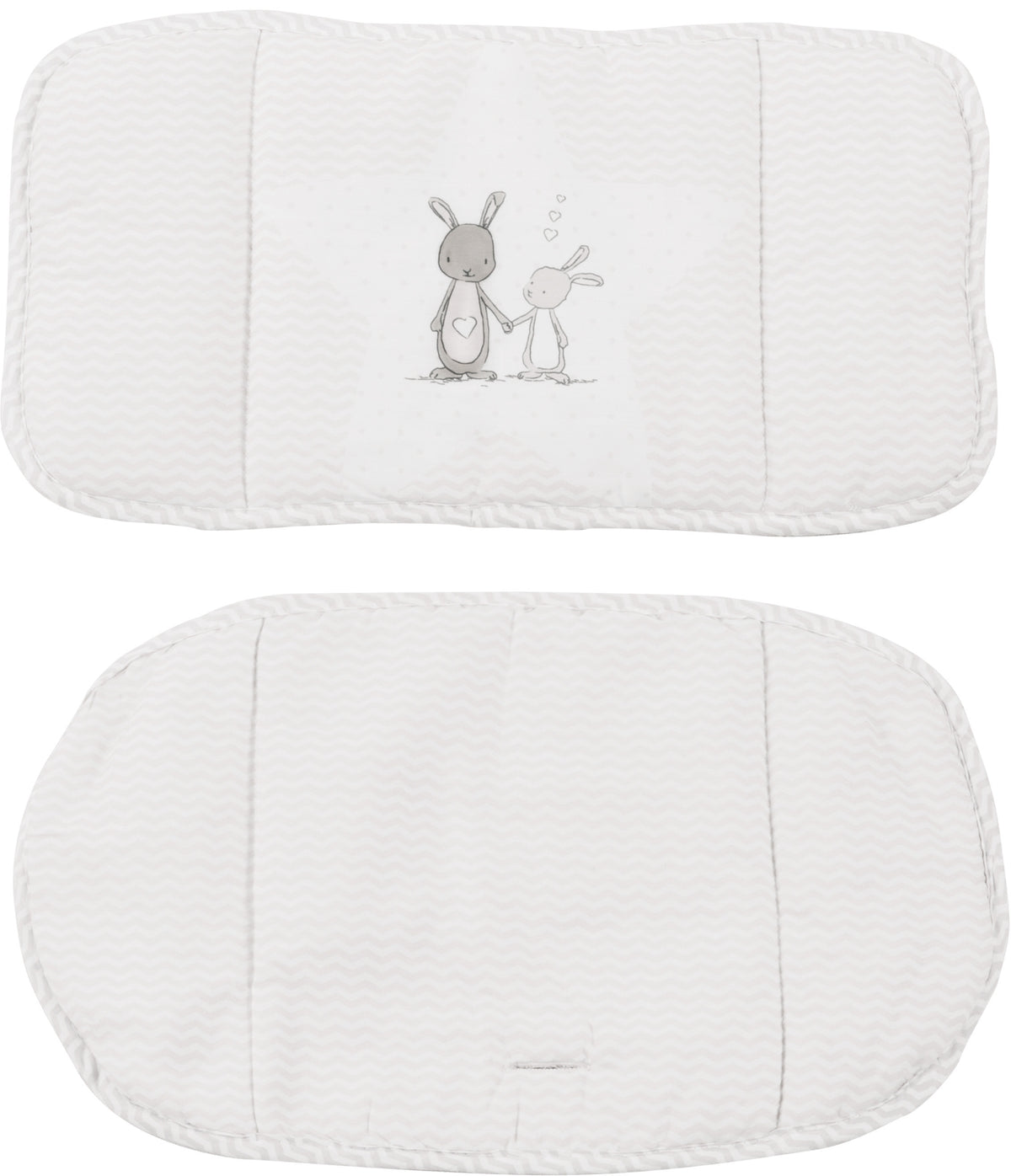 Sitzverkleinerer 'Fox & Bunny', 2-teilige Hochstuhleinlage/ Sitzkissen für Treppenhochstühle – Freisteller (1/2)