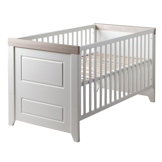 Set cameretta 'Felicia' incl. letto combinato 70 x 140 cm, cassettiera fasciatoio & 3ante armadio, luna elm/bianco – Ritaglio (13/17)