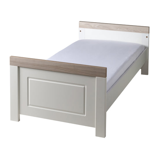 Set camera 'Felicia' incl. letto combinato 70 x 140 cm, cassettiera fasciatoio & 3ante armadio, luna elm / bianco – Ritaglio (10/21)