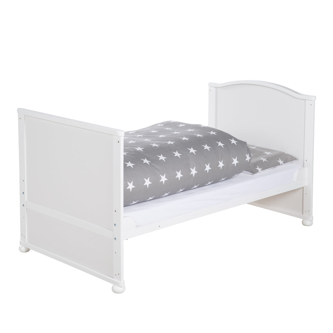 Complete Bed Set 'Little Stars', 70 x 140 cm, Convertible, incl. Bedding, Canopy, Nest Bumper & Mattress – Cutout (5/22)