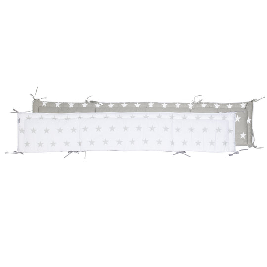 Complete Bed Set 'Little Stars', 70 x 140 cm, Convertible, incl. Bedding, Canopy, Nest Bumper & Mattress – Cutout (11/22)
