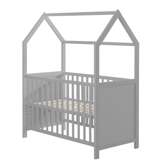 Letto a casetta 60 x 120 cm, certificato FSC, talpa, 6posizioni regolabile, come lettino da co-sleeping adatto – Ritaglio (1/13)