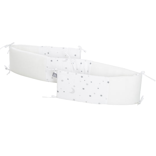 'safe asleep®' Nestchen Easy Air 'Sternenzauber grau', luftzirkulierend, mit AIR-Balance-System – Freisteller (1/4)